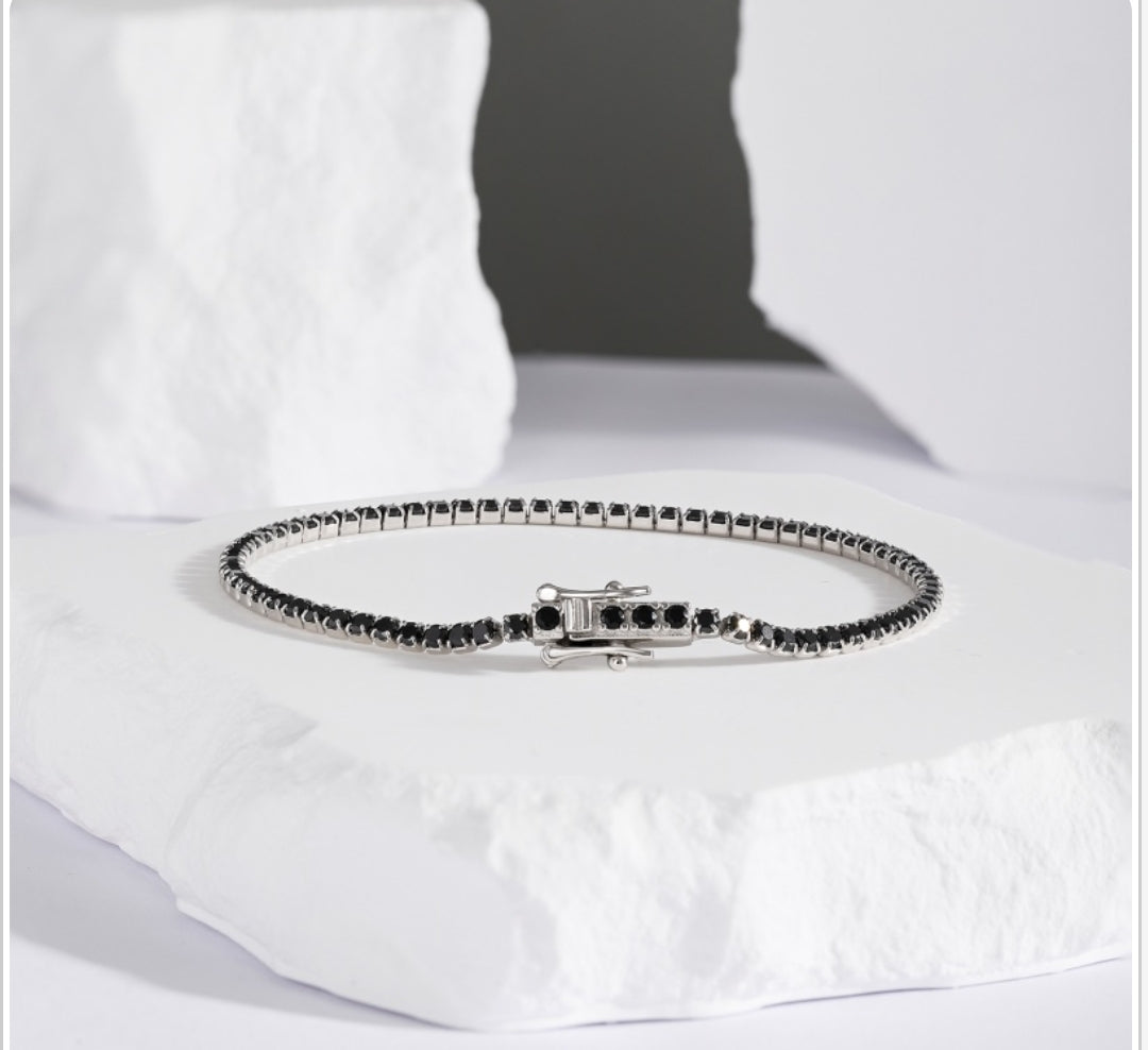 Brazalete de Tenis Obsidiana