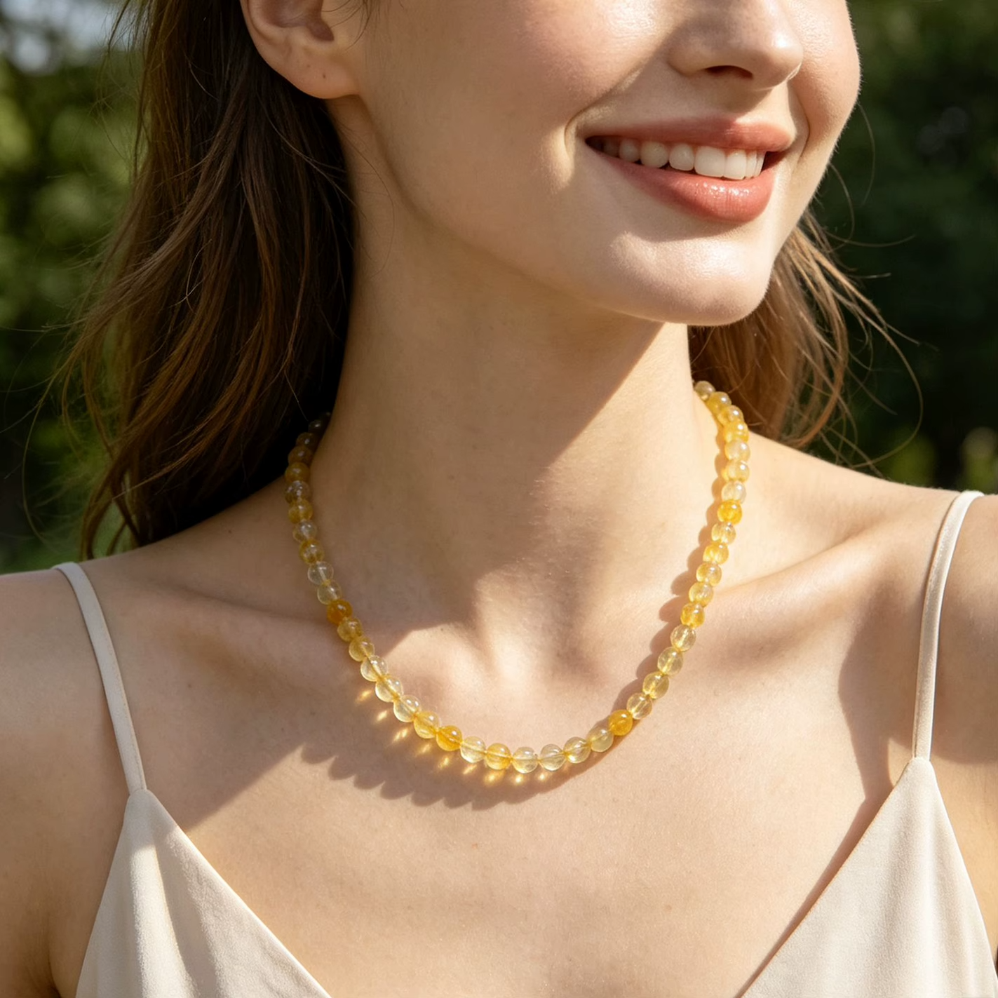 Collar de Cuarzo Citrino