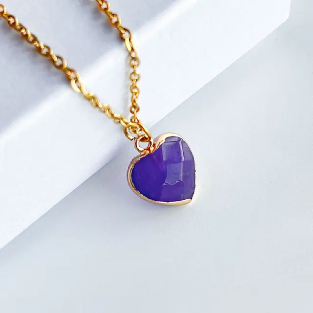 Collar Corazon de Cuarzo