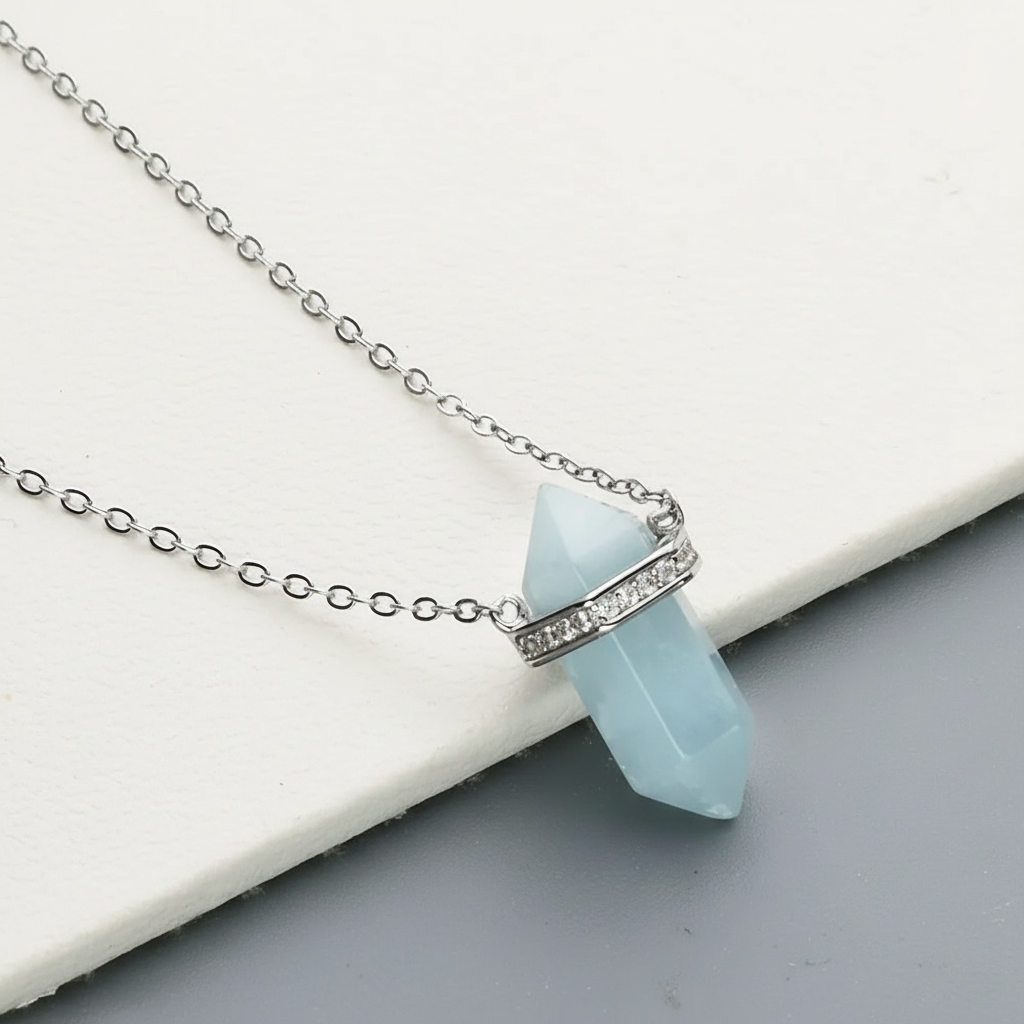 Bby cuarzo cadenita plata 925