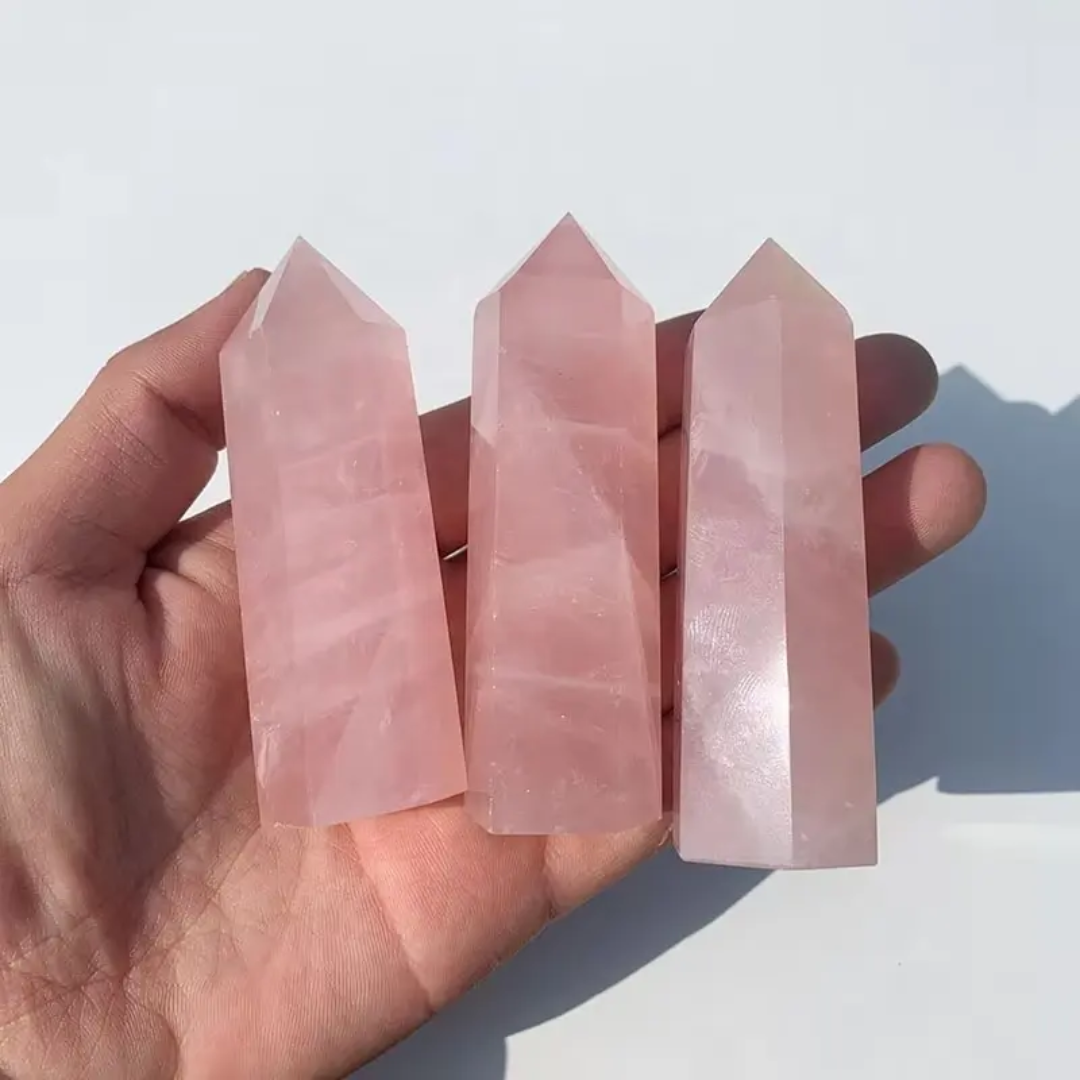 Obelisco de Cuarzo Rosa