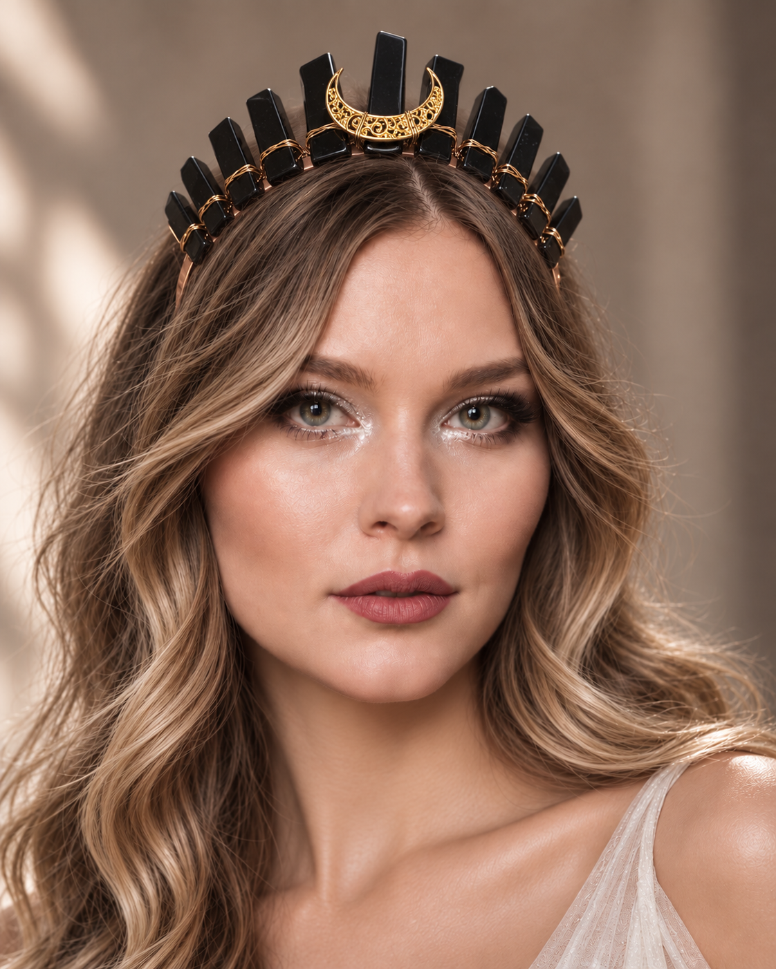 Tiara Diosa Guardiana Obsidiana