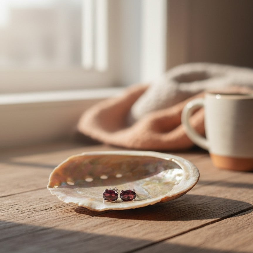 Aretes de piedras preciosas