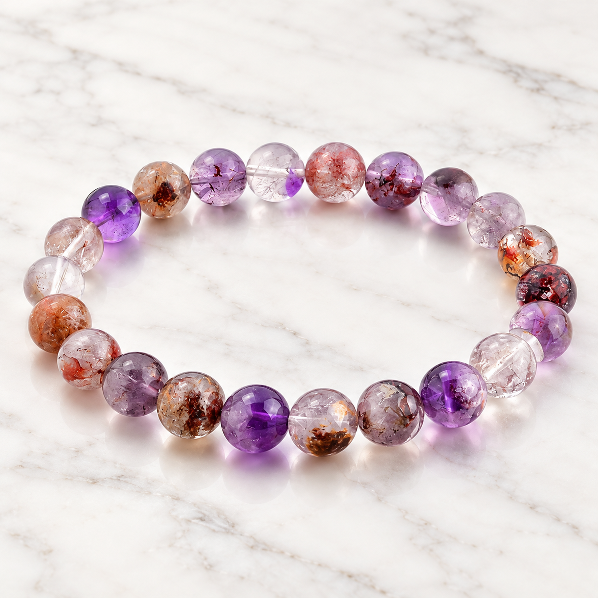 Pulsera Alquimia · Cuarzo Super Seven ✨