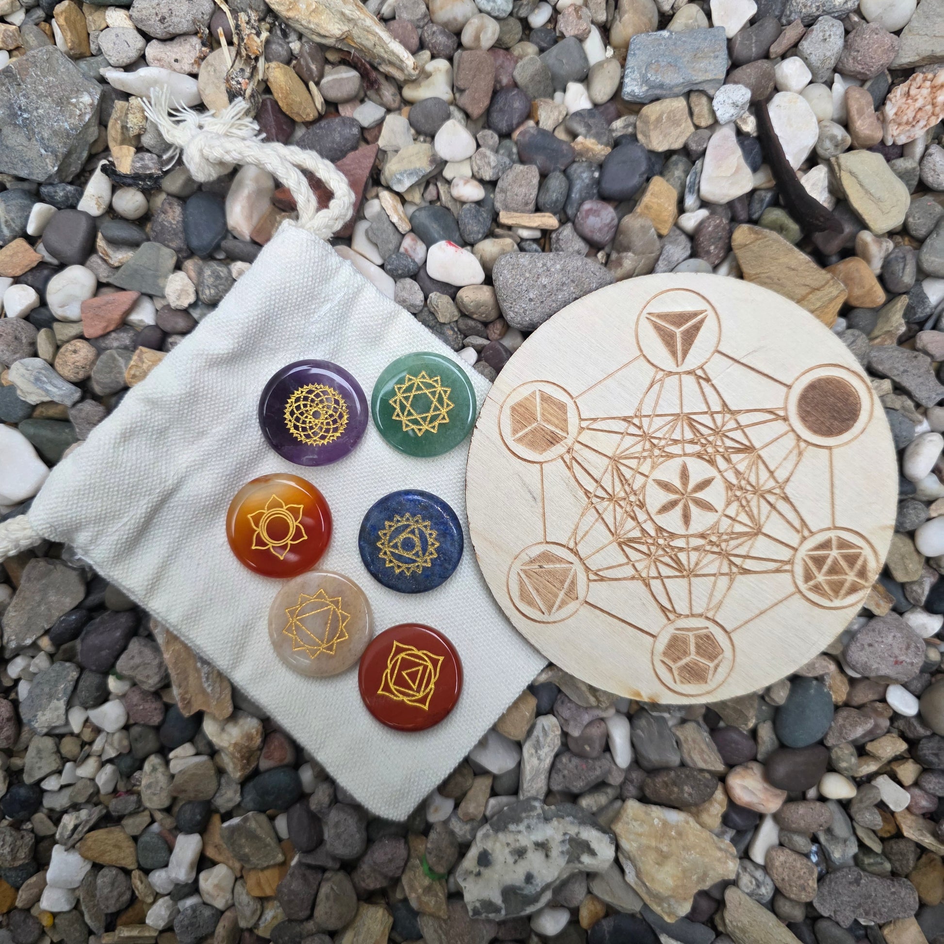 Crystal Grid 7 Chackras