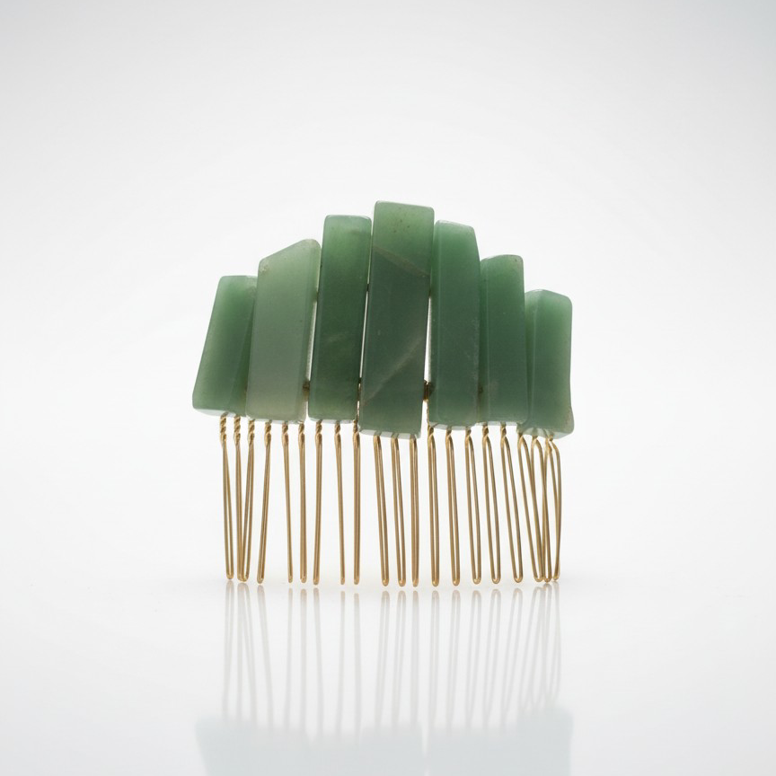 Peineta de Cuarzo estilo Boho