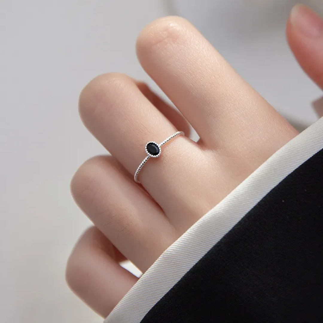 Anillo obsidiana baby