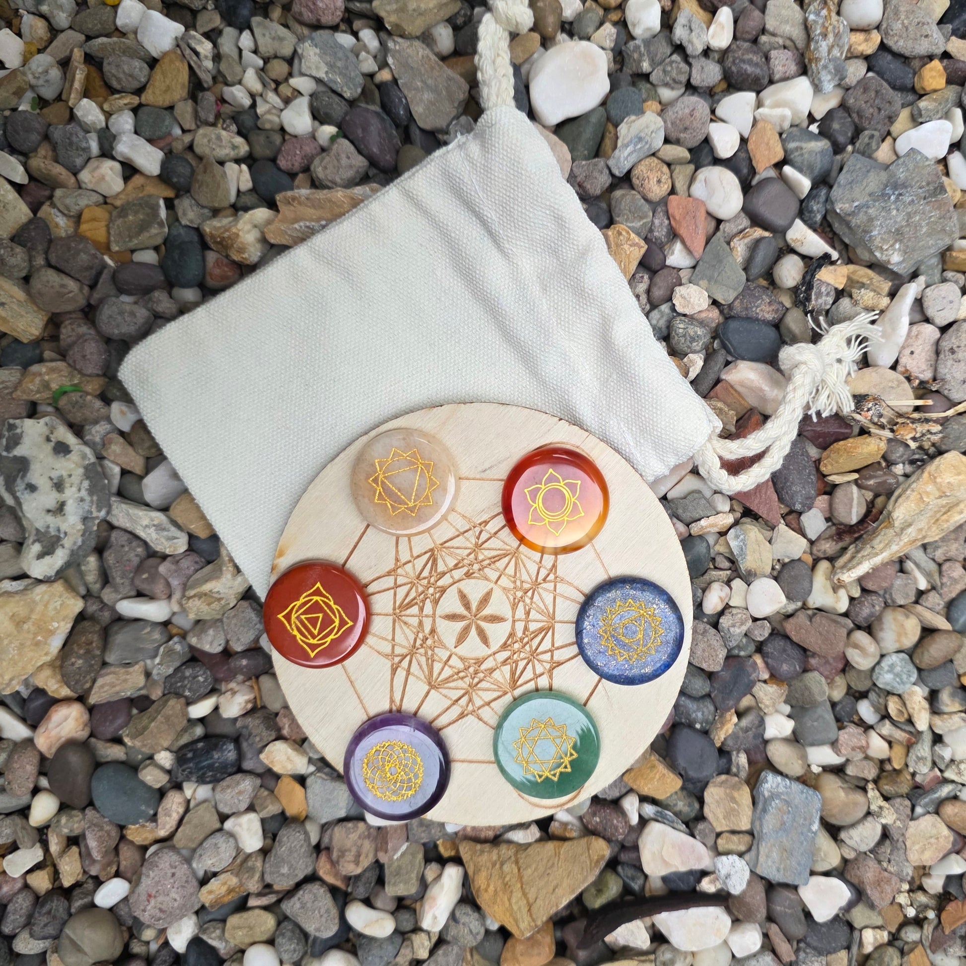 Crystal Grid 7 Chackras