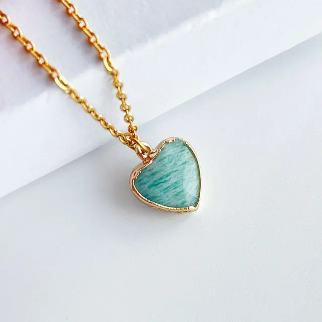 Collar Corazon de Cuarzo