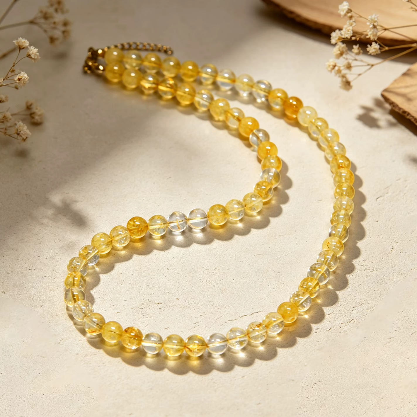 Collar de Cuarzo Citrino