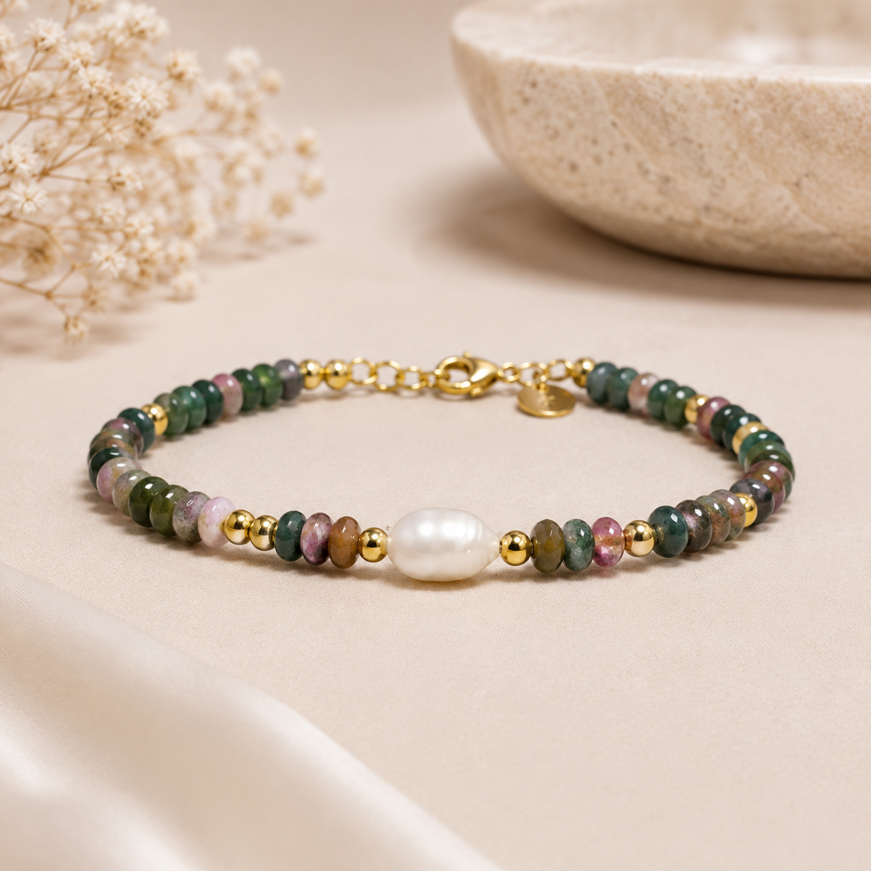 Pulsera perla del bosque