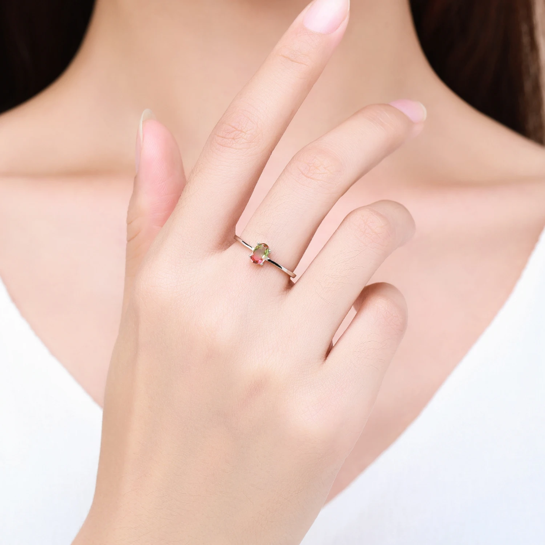 Anillo turmalina Sandia