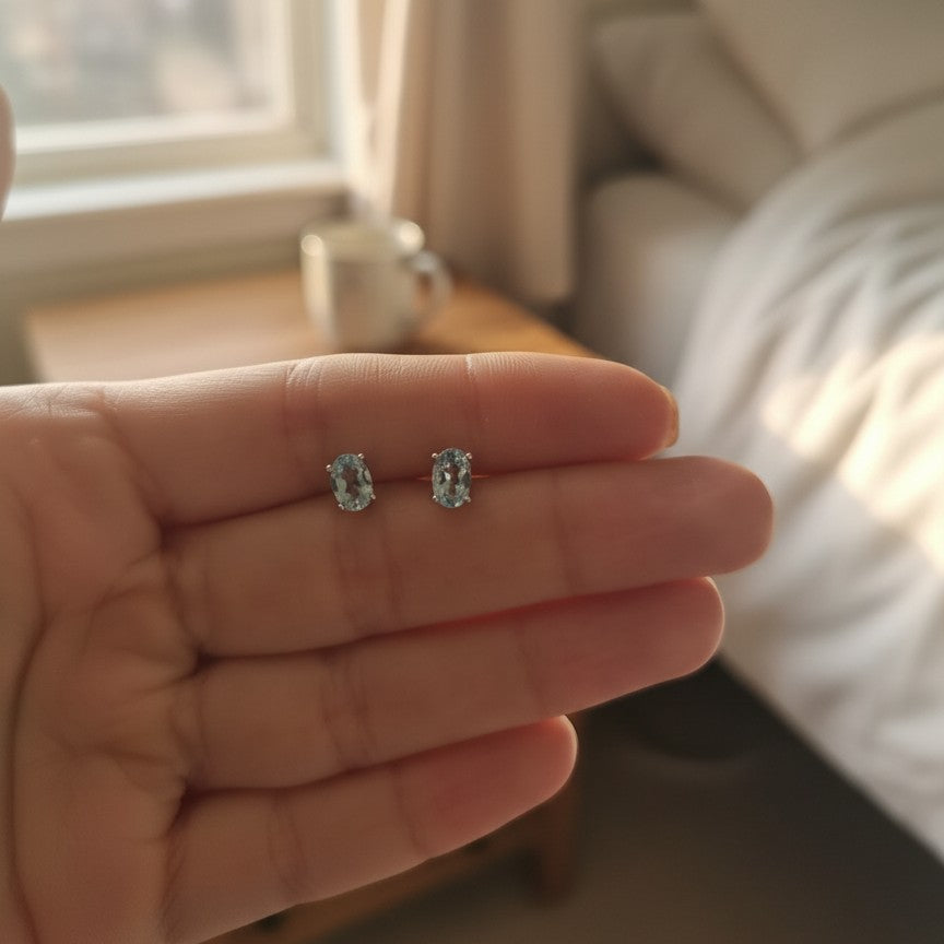 Aretes de piedras preciosas