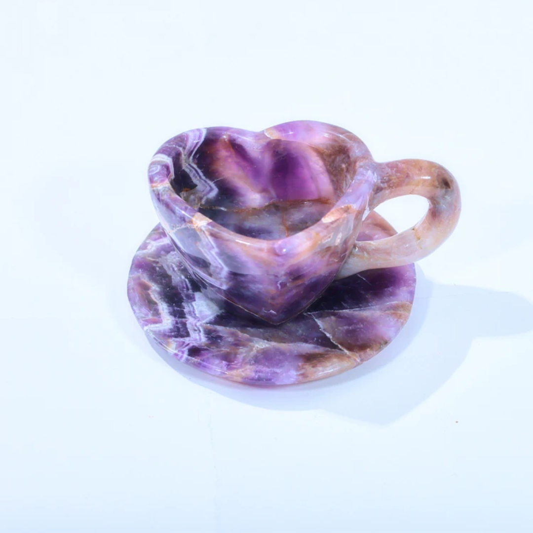 Taza de corazon amatista