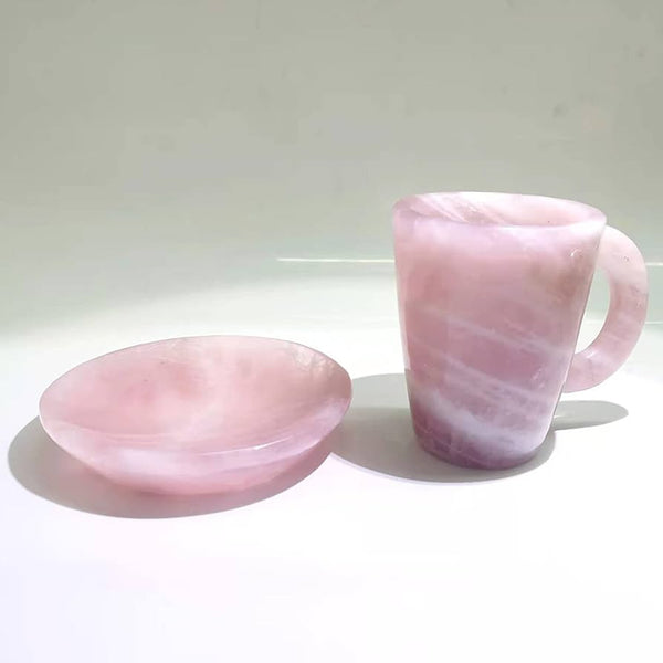 Taza de Cuarzo Rosa