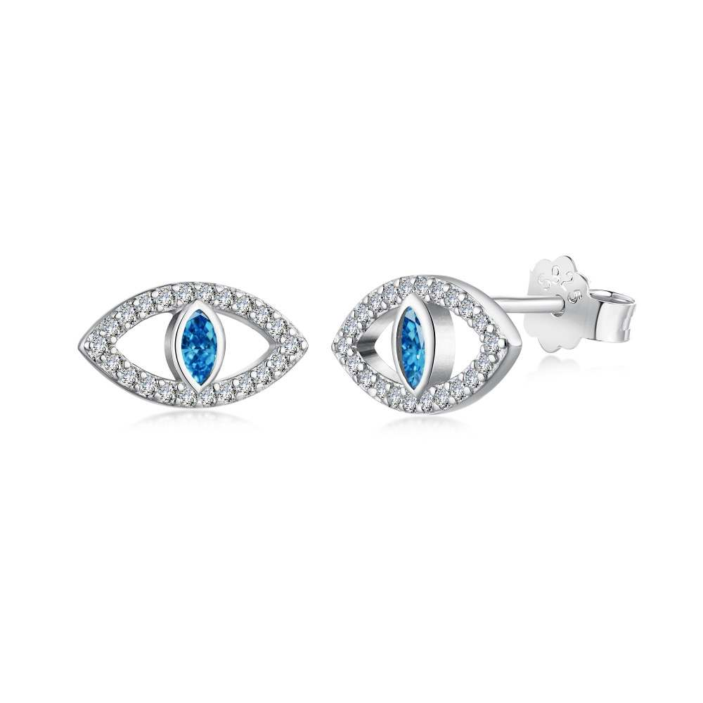 Aretes Ojito Azul