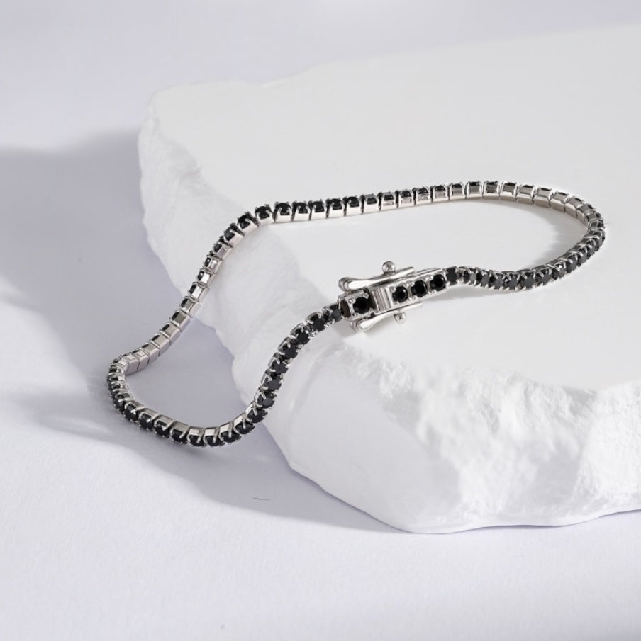 Brazalete de Tenis Obsidiana