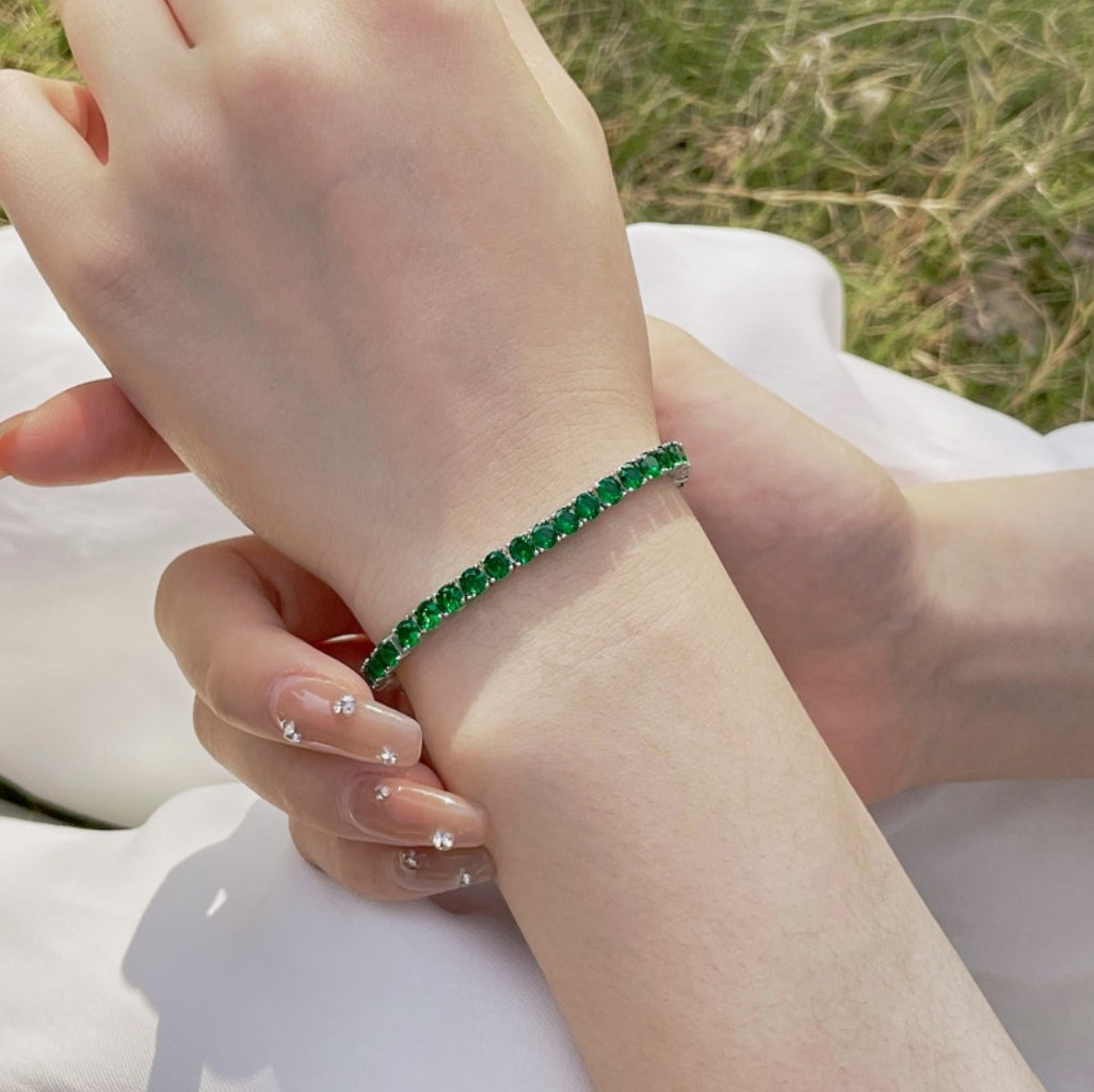 Brazalete de Tenis Esmeralda
