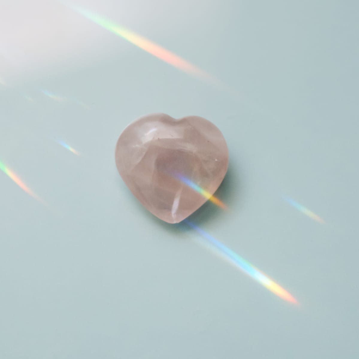 Corazón de Cuarzo Rosa